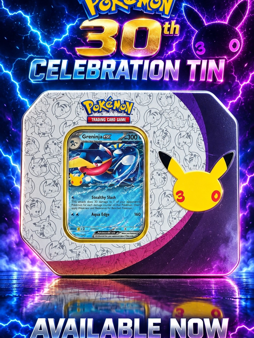 30th Celebration Tin - Purple & Yellow Collectible